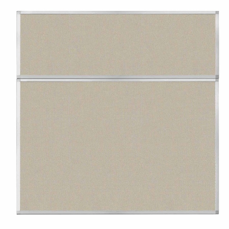 Versare Hush Panel Configurable Cubicle Partition 6' x 6' Sand Fabric 1852345